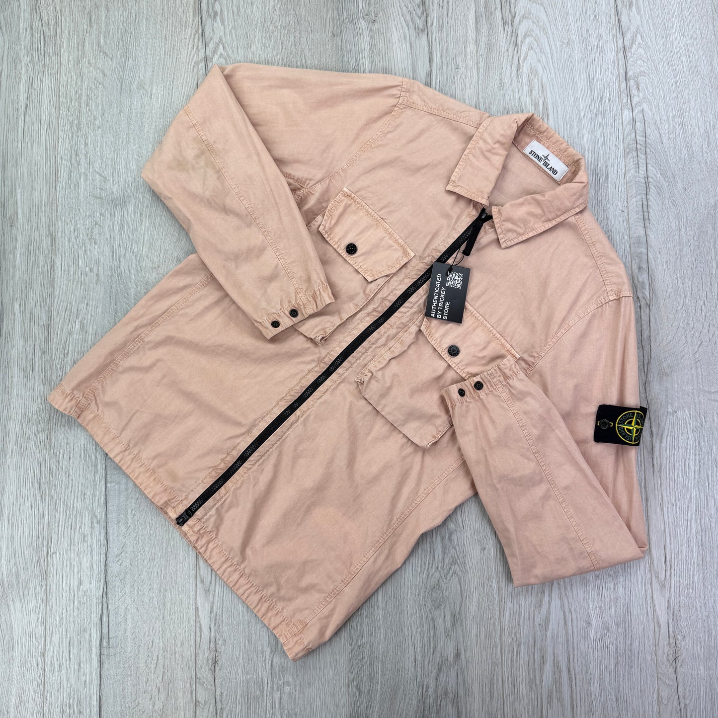 Stone Island Men’s Salmon Overshirt - Small