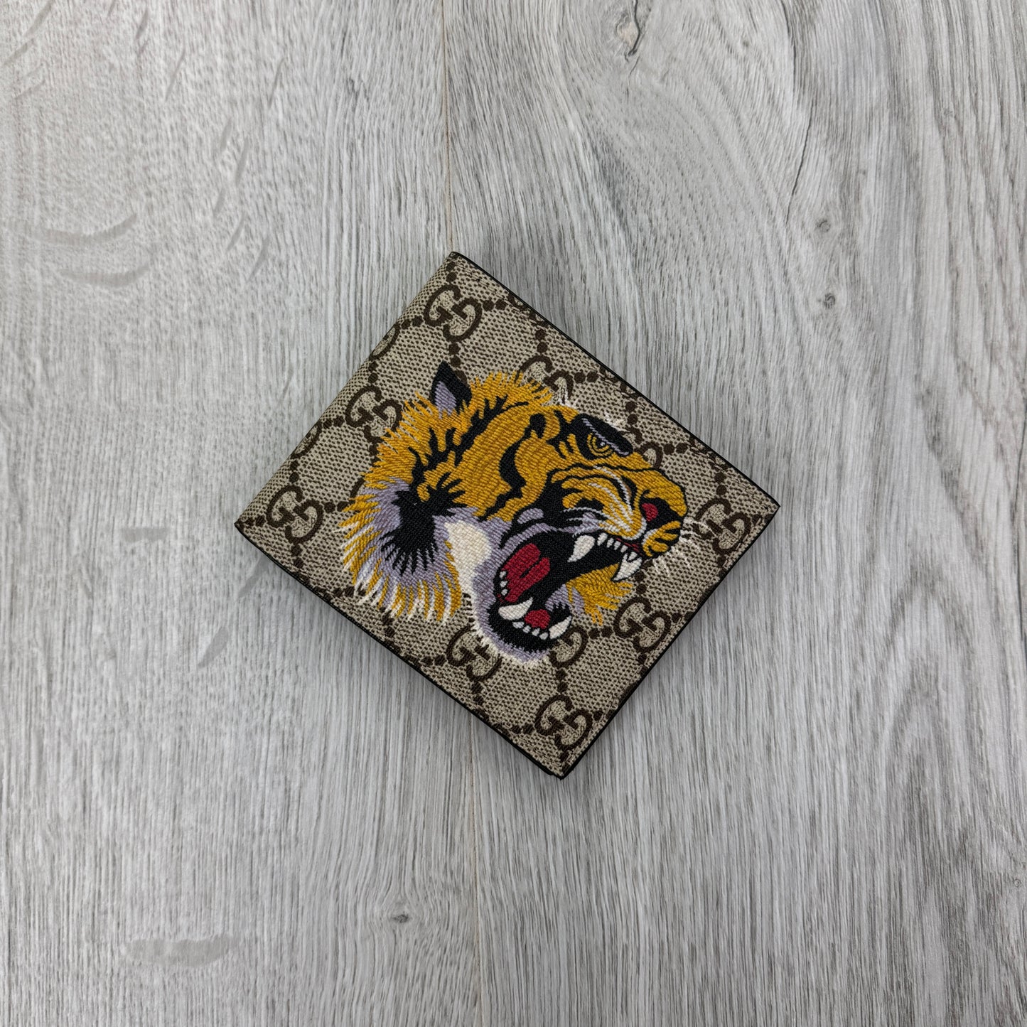 Gucci Men’s GG Supreme Tiger Wallet