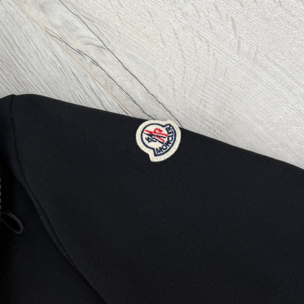 Moncler Men’s Black Hoodie / Maglia Cardigan - Small