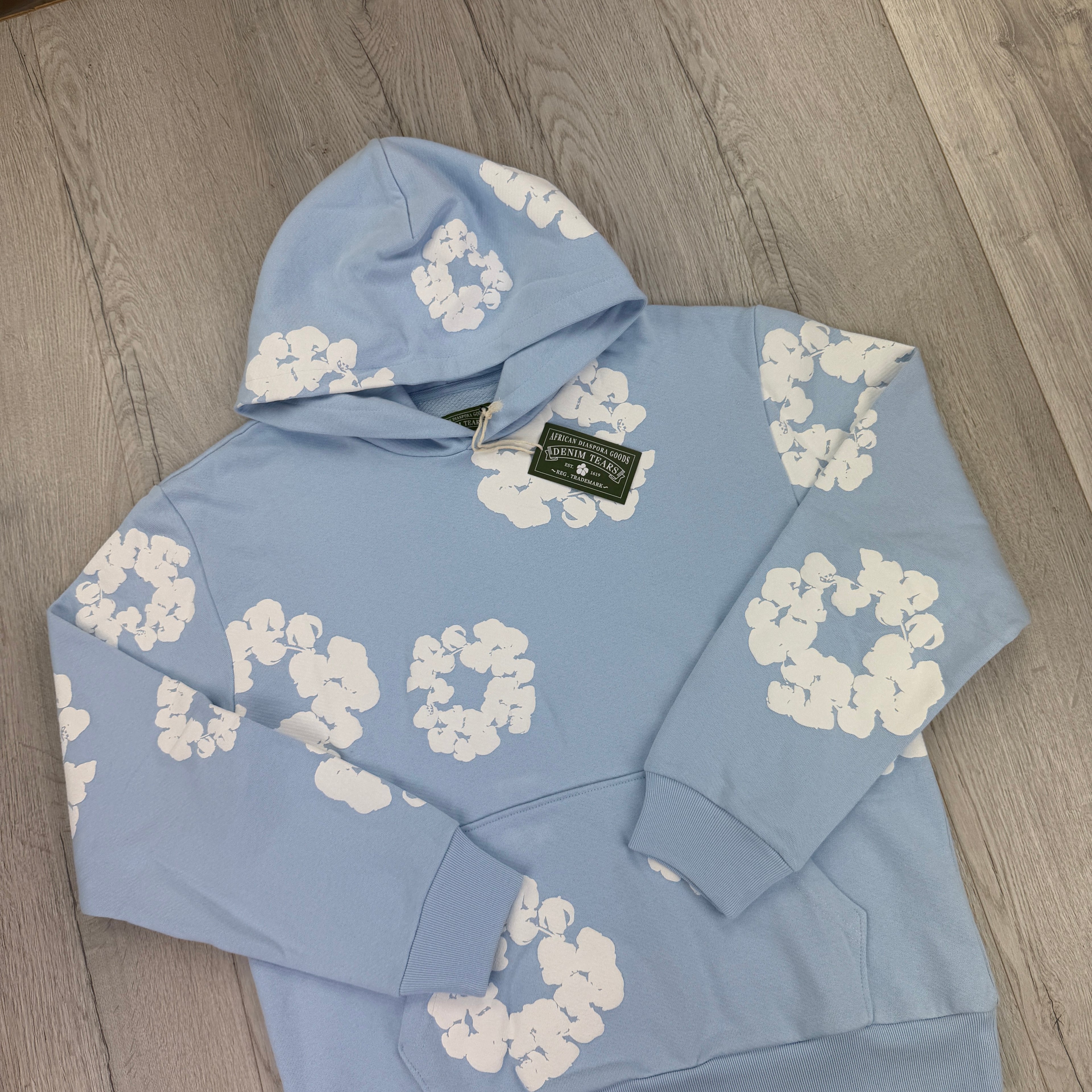 Denim Tears Baby Blue Pullover Hoodie
