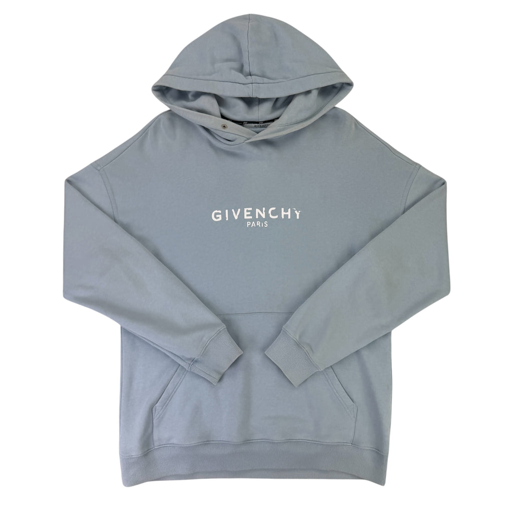 Givenchy Men’s Blue Pullover Hoodie - Medium (Fit Large)
