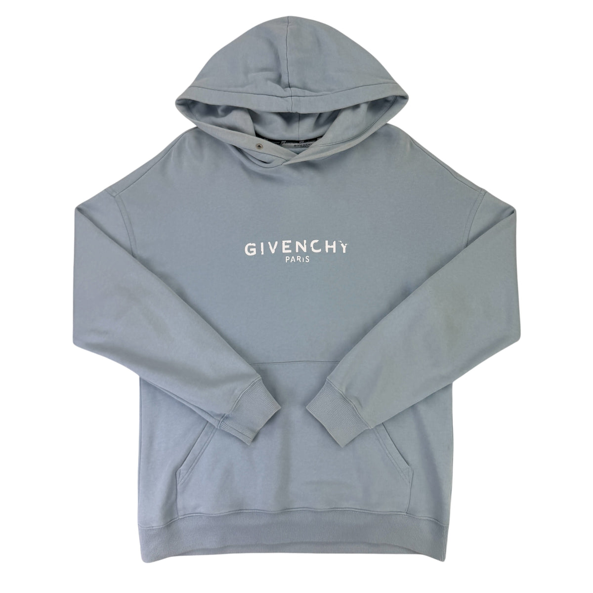 Givenchy Men’s Blue Pullover Hoodie - Medium (Fit Large)