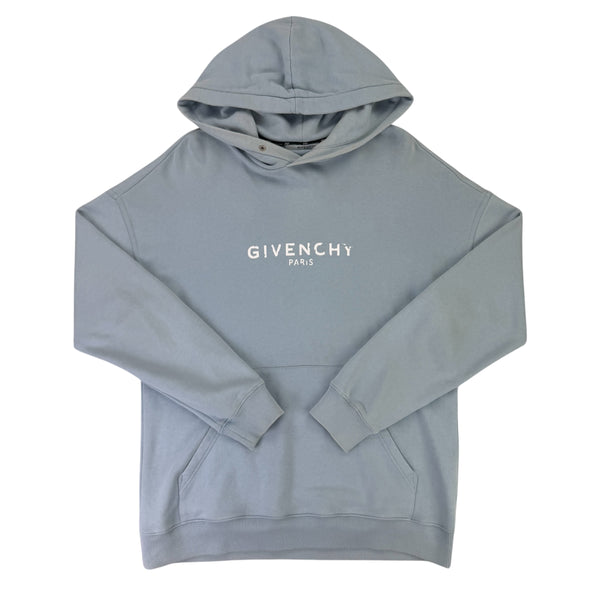 Givenchy Men’s Blue Pullover Hoodie - Medium (Fit Large)