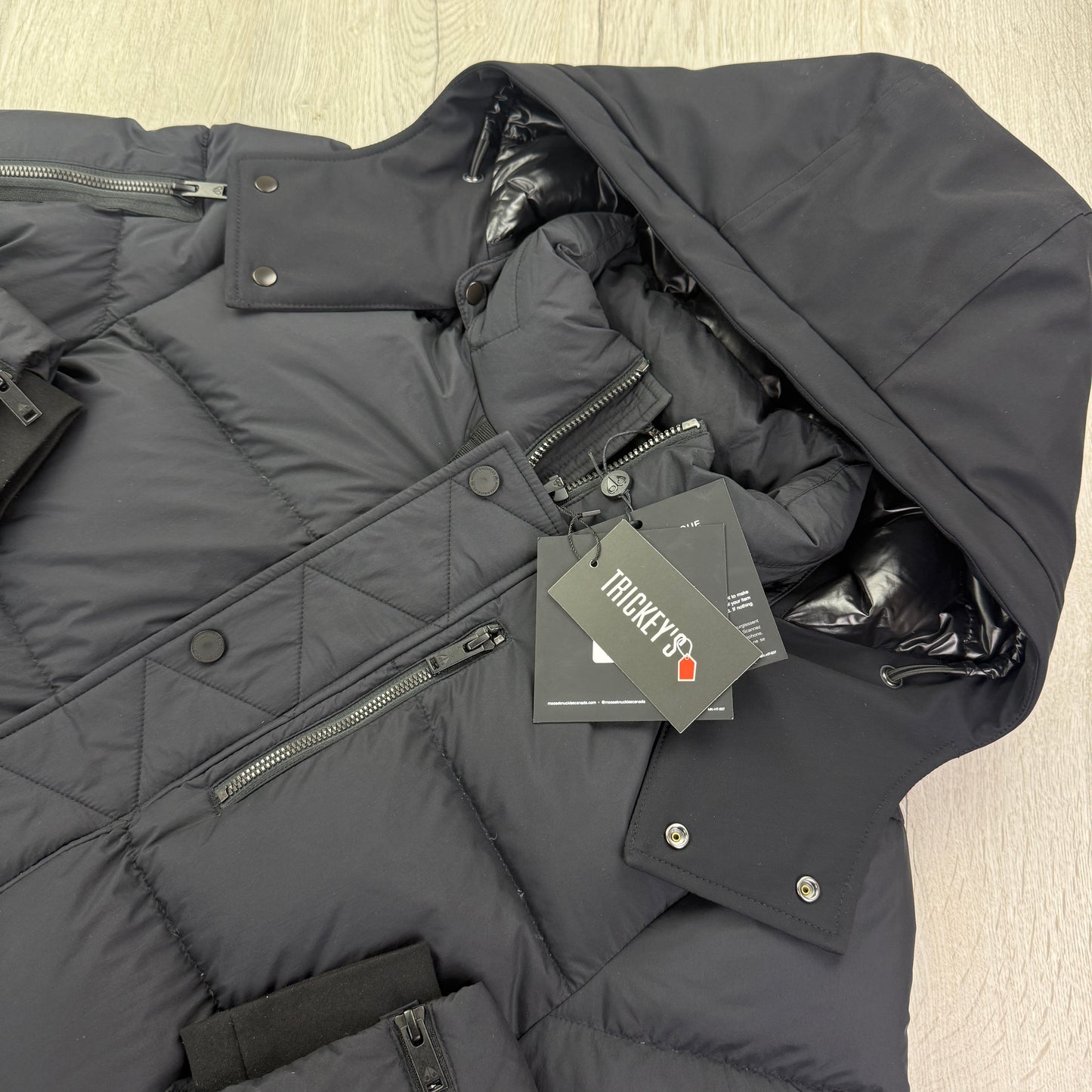 Moose Knuckles Men’s Everest 3Q Black Jacket - Small