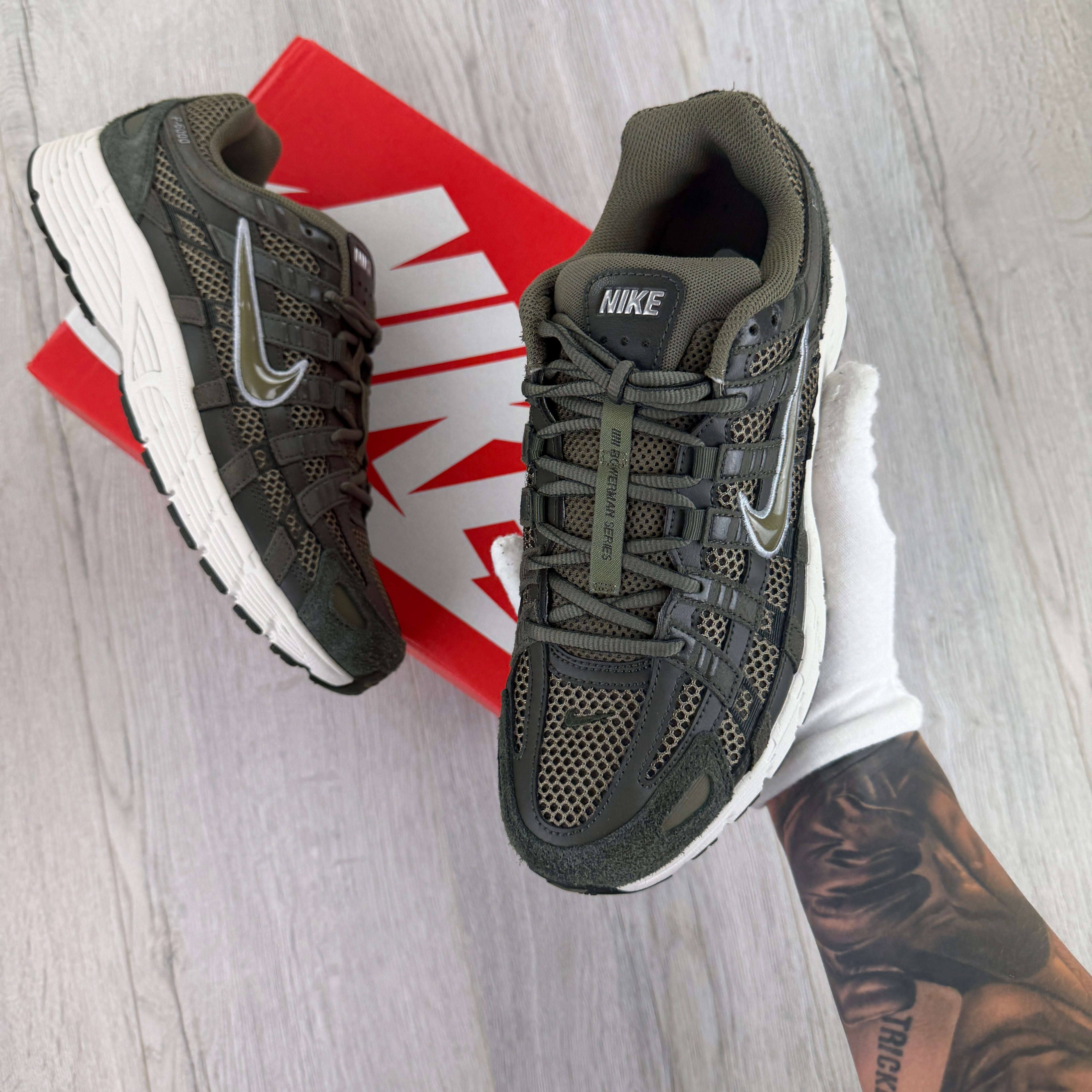 Nike P-6000 Men’s Khaki Green Trainers