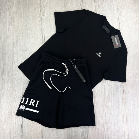 Amiri Men’s Black T-shirt & Short Set - XS