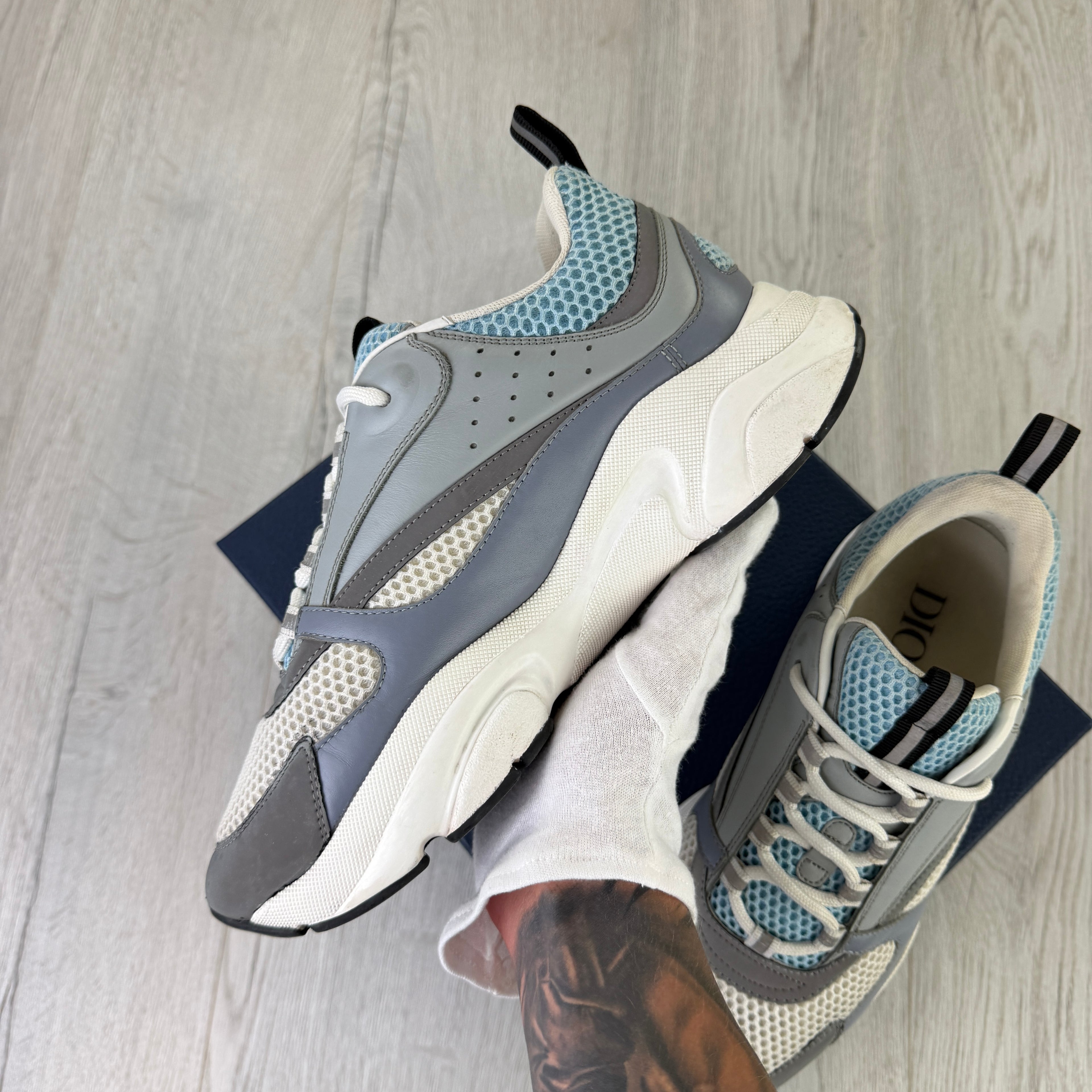 Dior B22 Men’s Baby Blue Runners - 42 (Fit Uk 7.5)