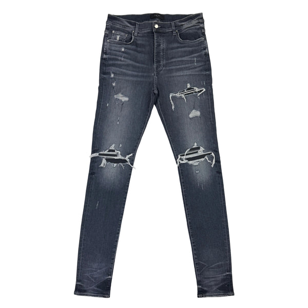 Amiri Men’s MX1 Aged Black Distressed Jeans - Uk 36