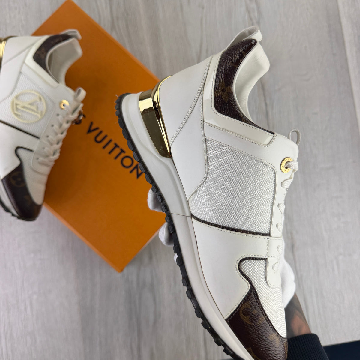 Louis Vuitton Women’s White Icon Run Away Trainer - 37.5 (Uk 4.5)