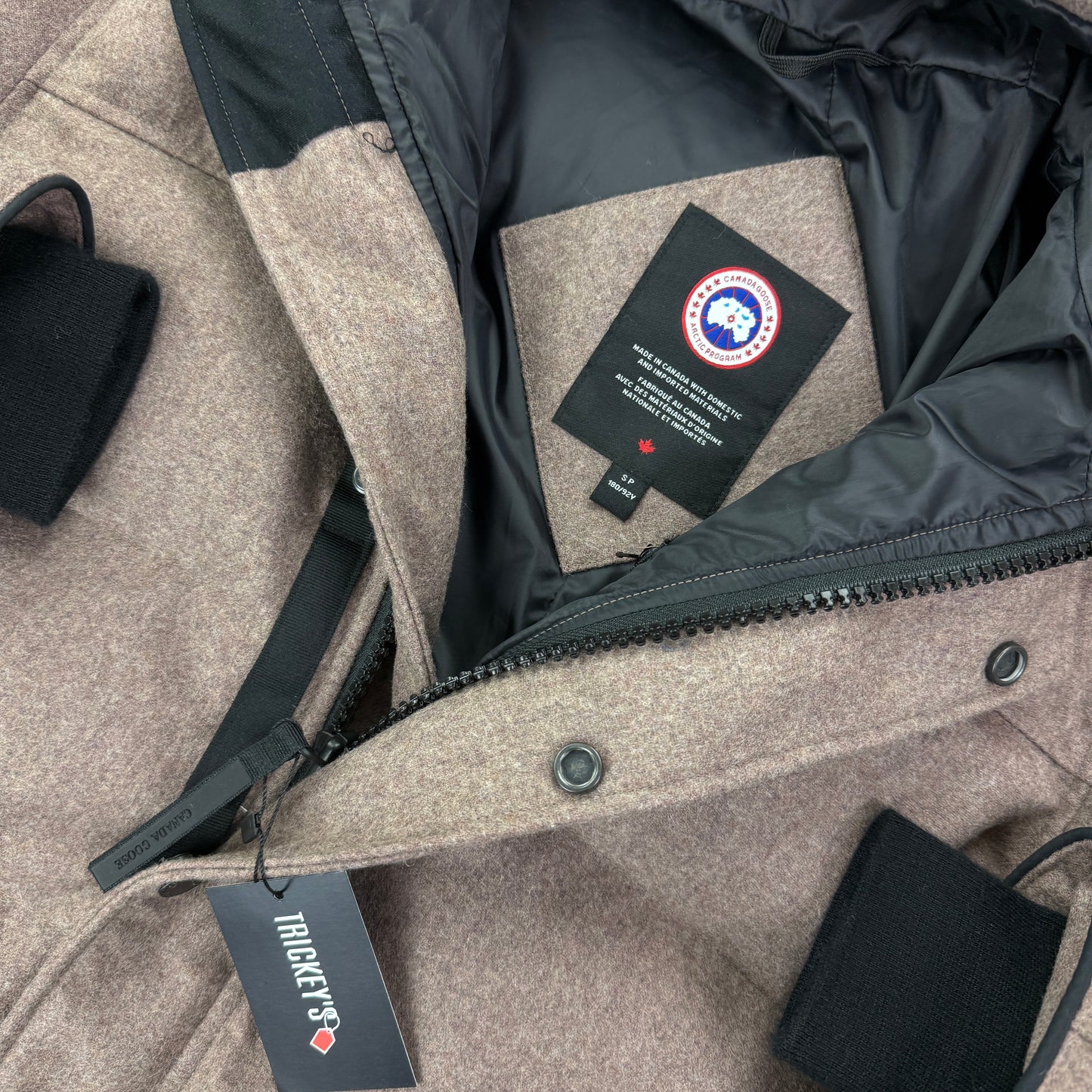 Canada Goose Men’s Quicksand Melange Wool MacMillan Jacket - Small