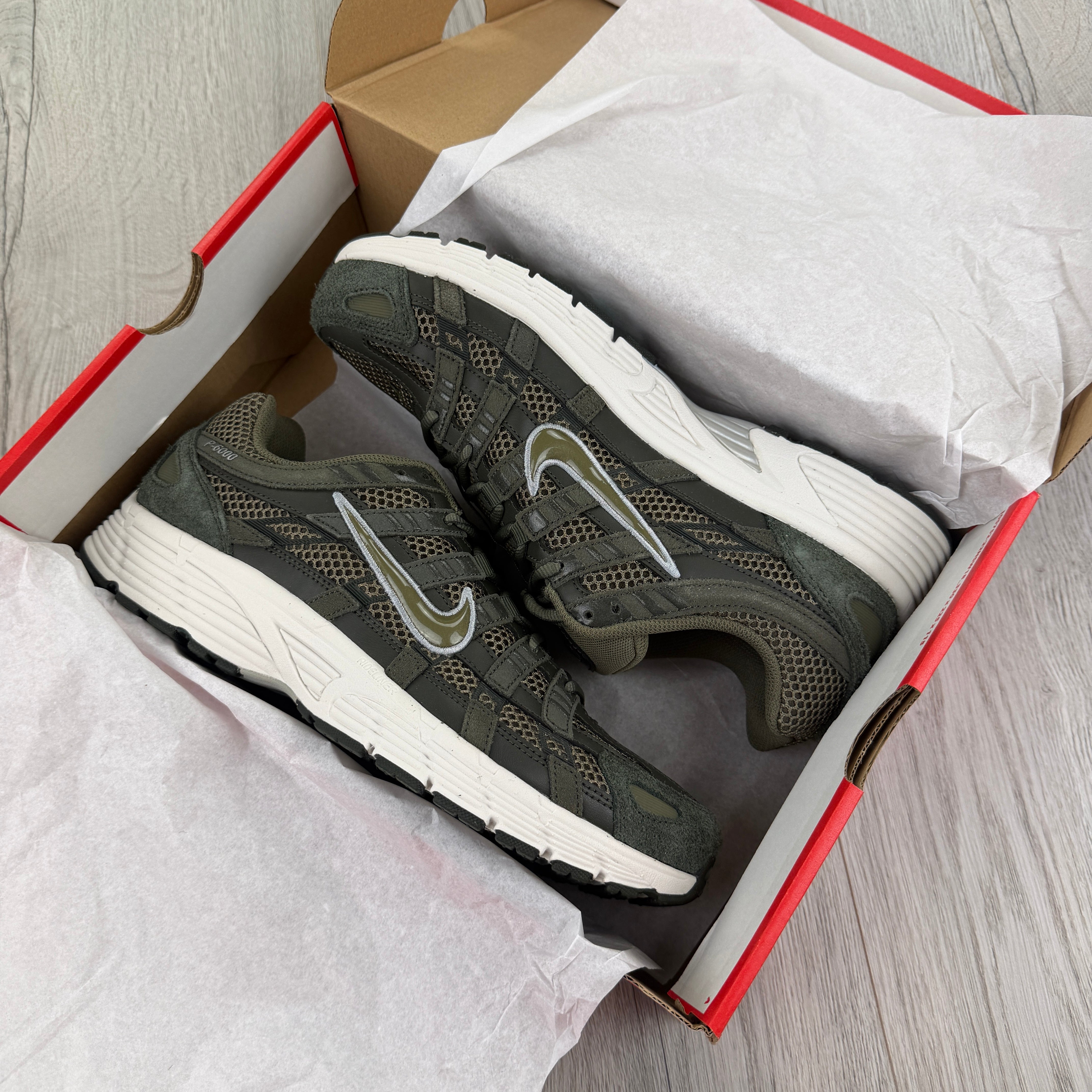 Nike P-6000 Men's Khaki Green Trainers – Trickey.store