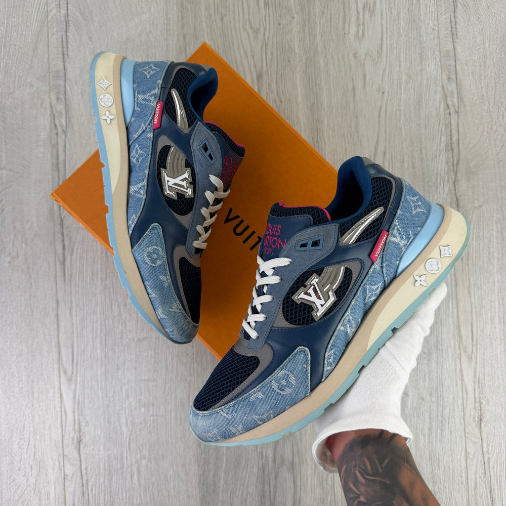 Louis Vuitton Men’s Blue Run Away Trainers - Uk 10 (Fit Uk 10.5)