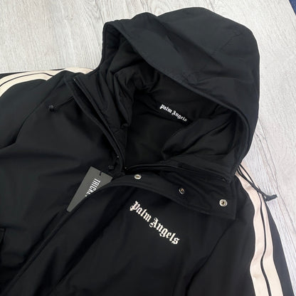 Palm Angels Men’s Black Zip-up Long Jacket - Medium