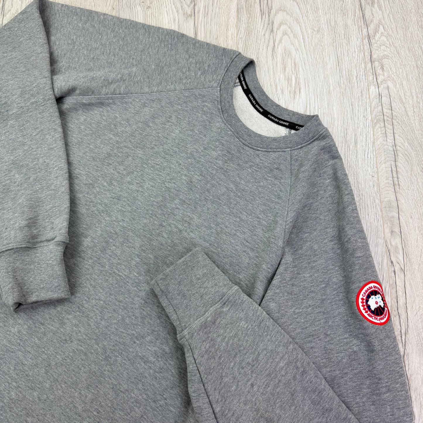 Canada Goose Men’s Grey Crewneck Jumper - Small