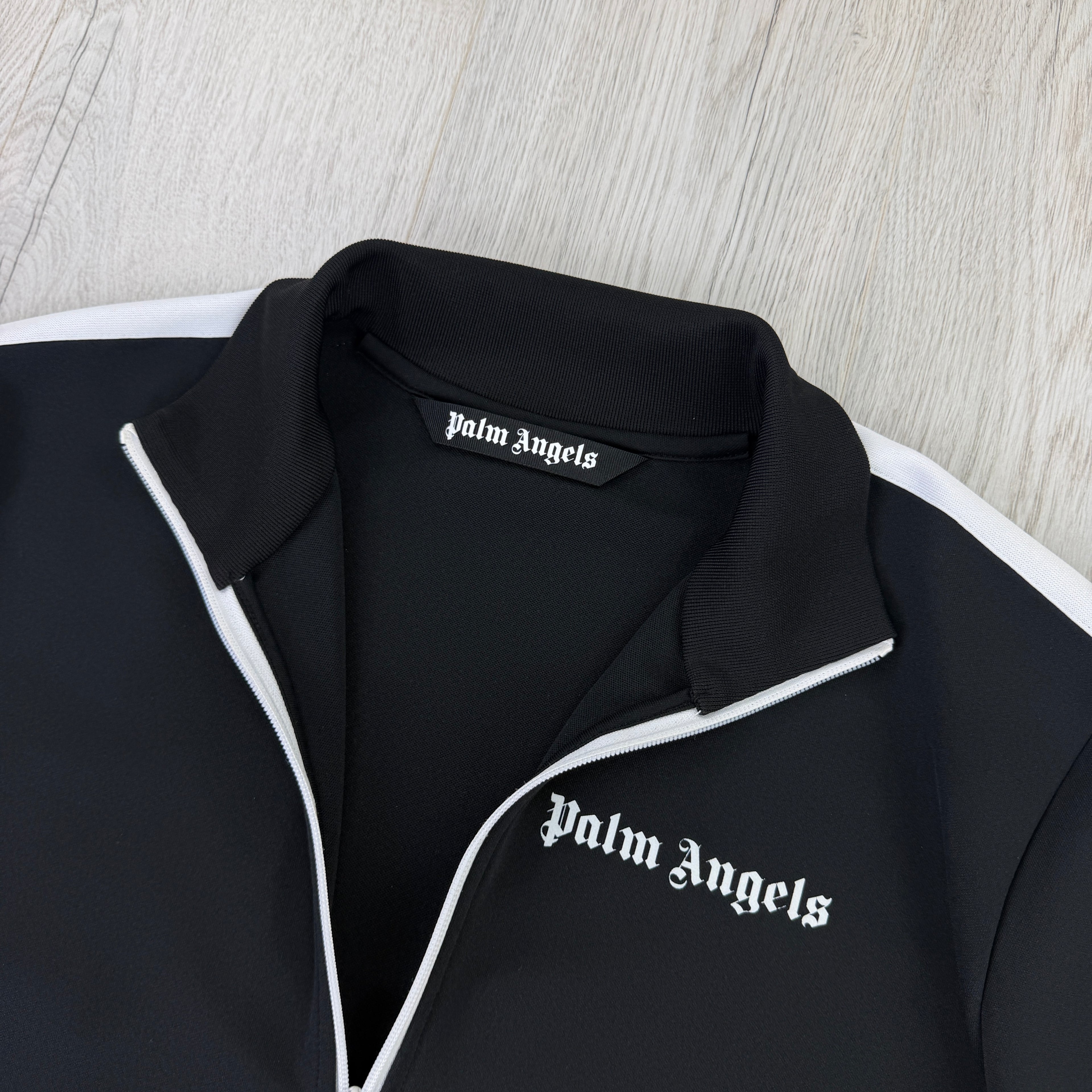 Palm Angels Men’s Zip-up Black Track Jacket - XL Slim
