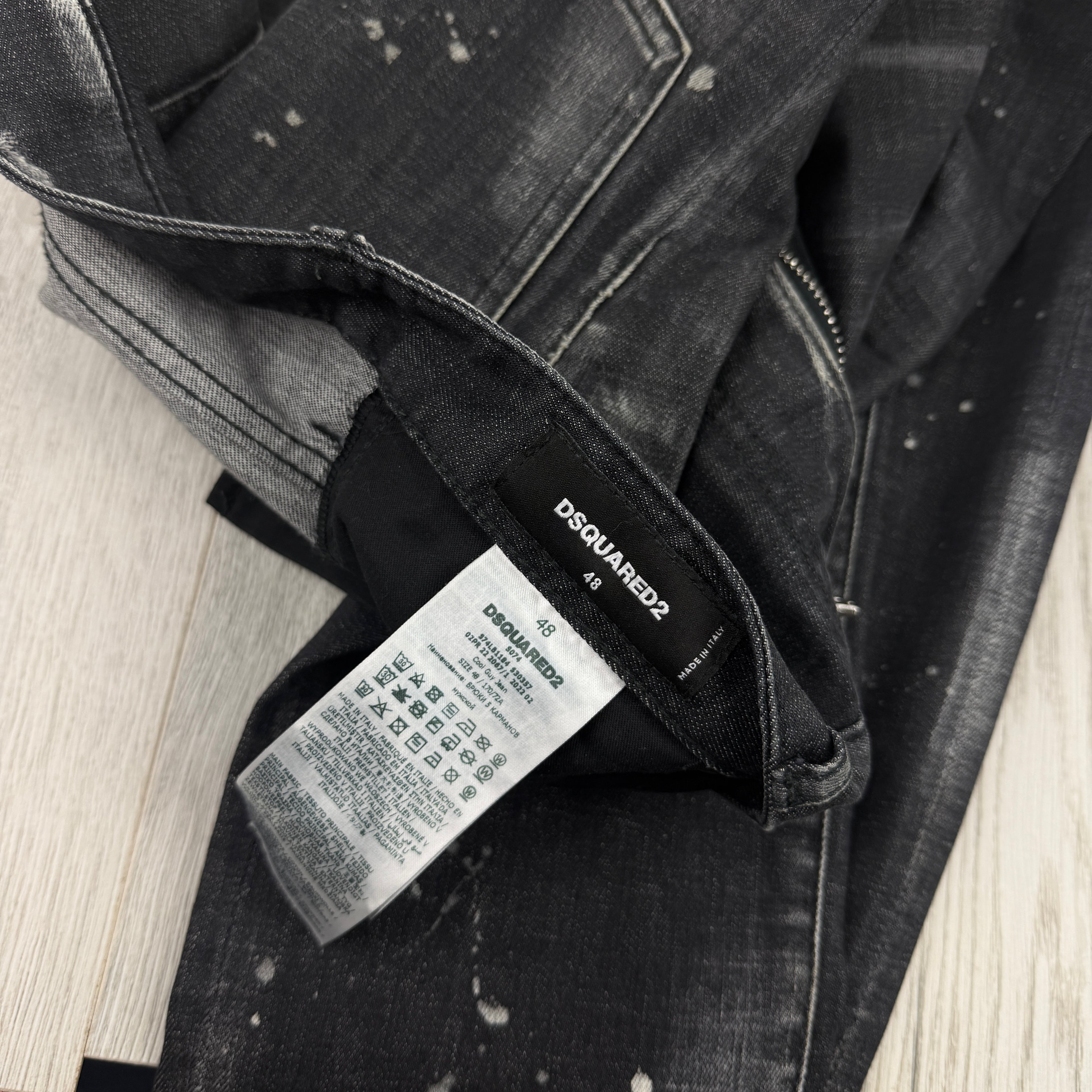 Dsquared2 Men’s Black Distressed Jeans - 48 (Uk 32)