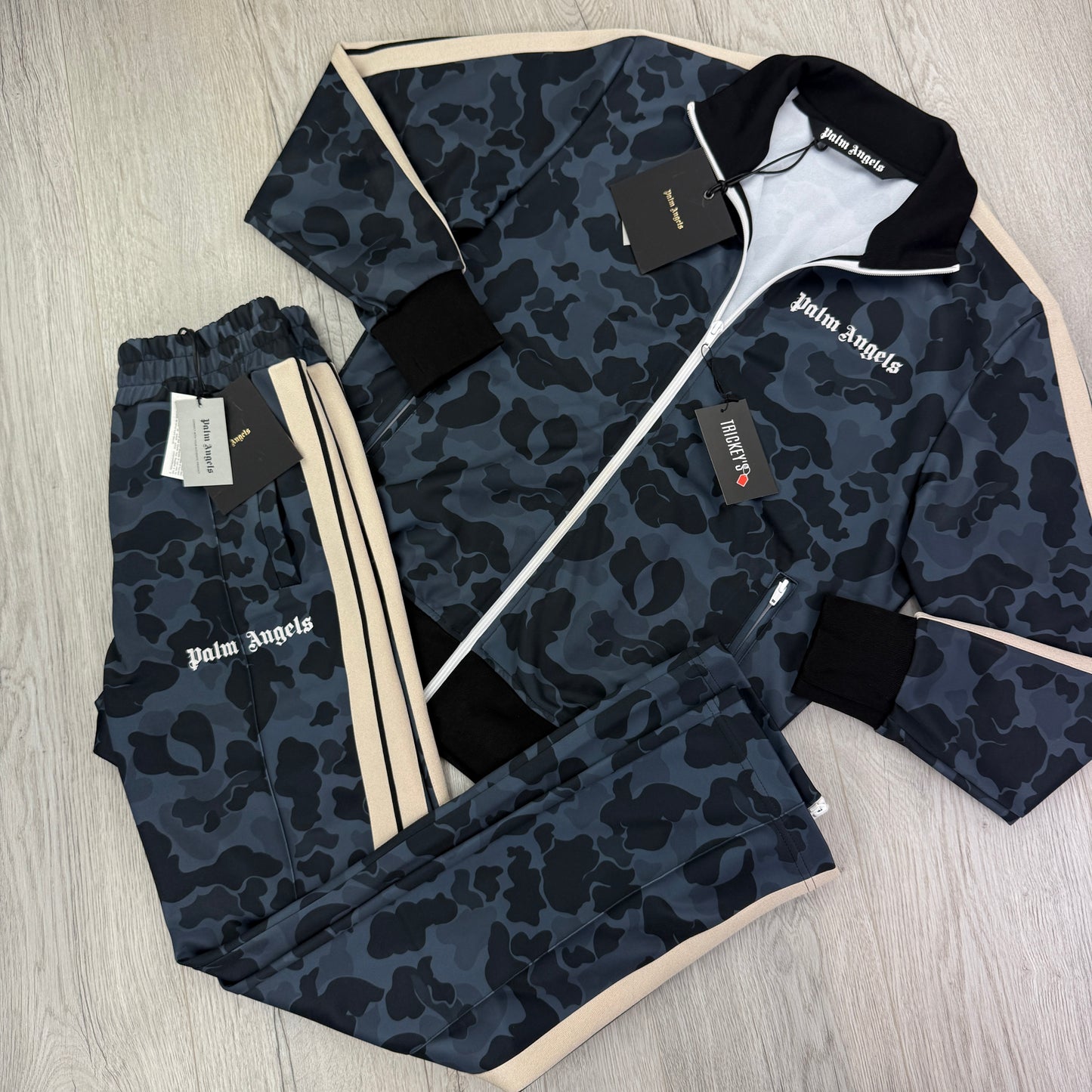 Palm Angels Men’s Camo Full Tracksuit - Medium