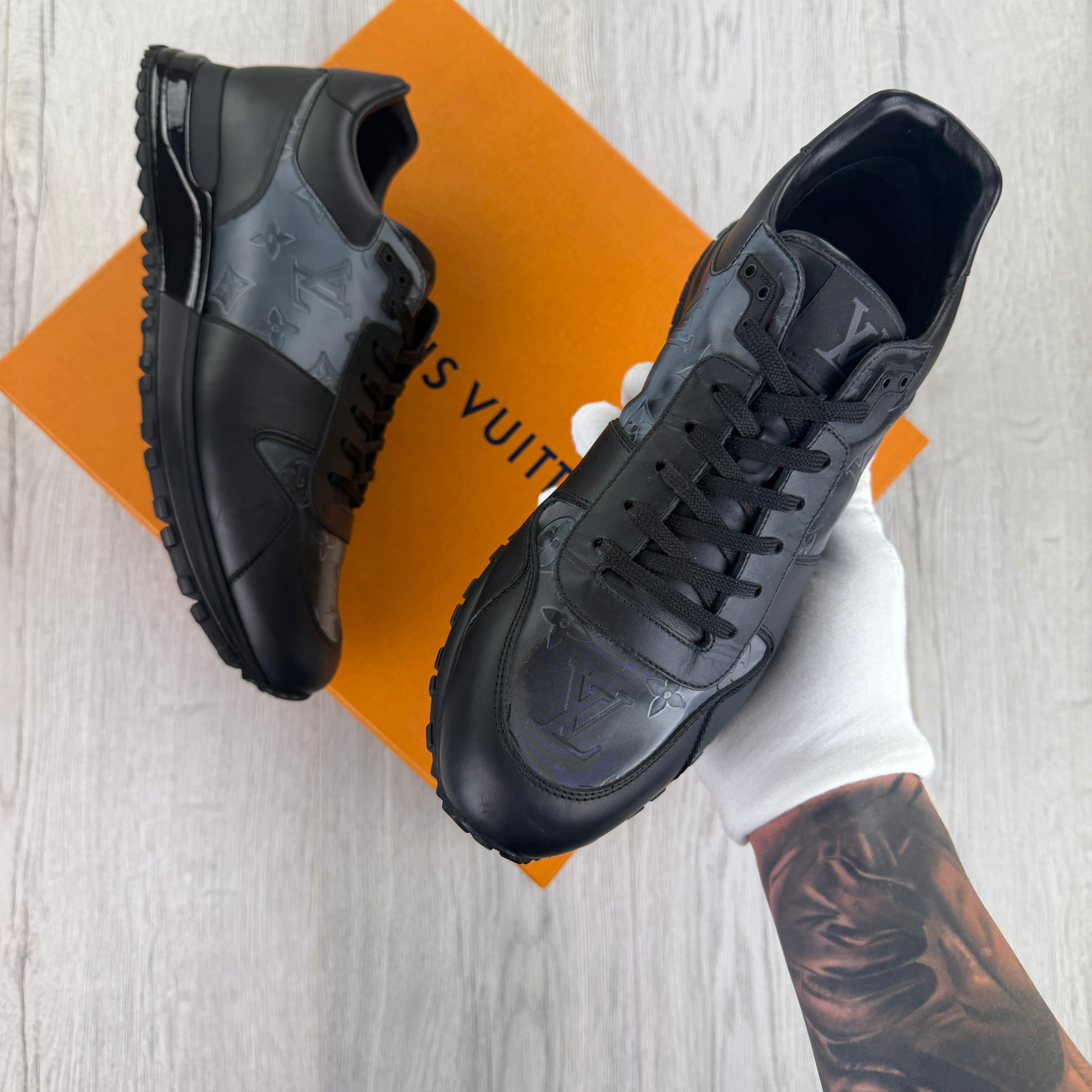 Louis Vuitton Men’s Black Run Away Trainers - Uk 7.5 (Fit 8)
