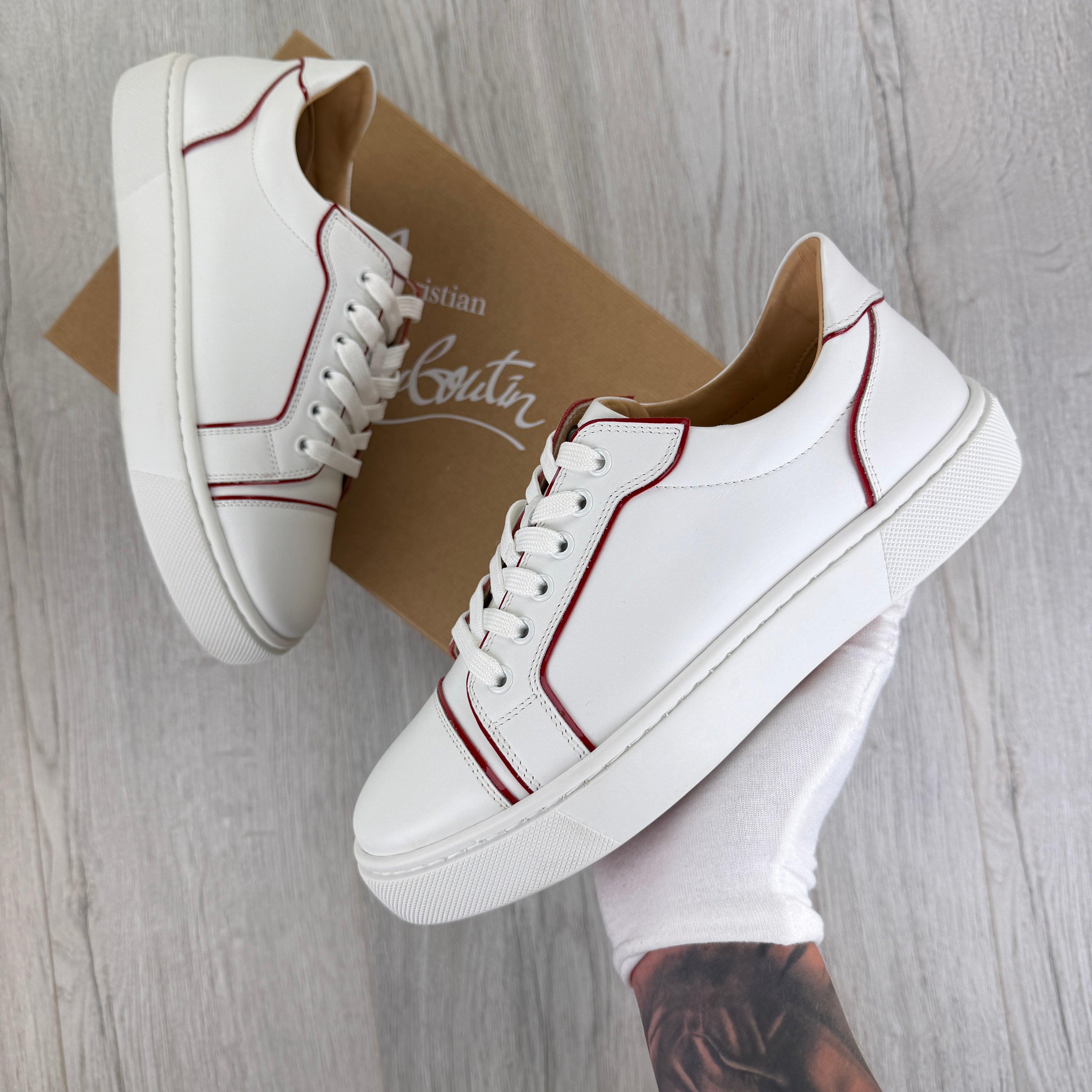 Christian Louboutin Women’s White Sneakers - 40.5 (Fit Uk 6.5/7)