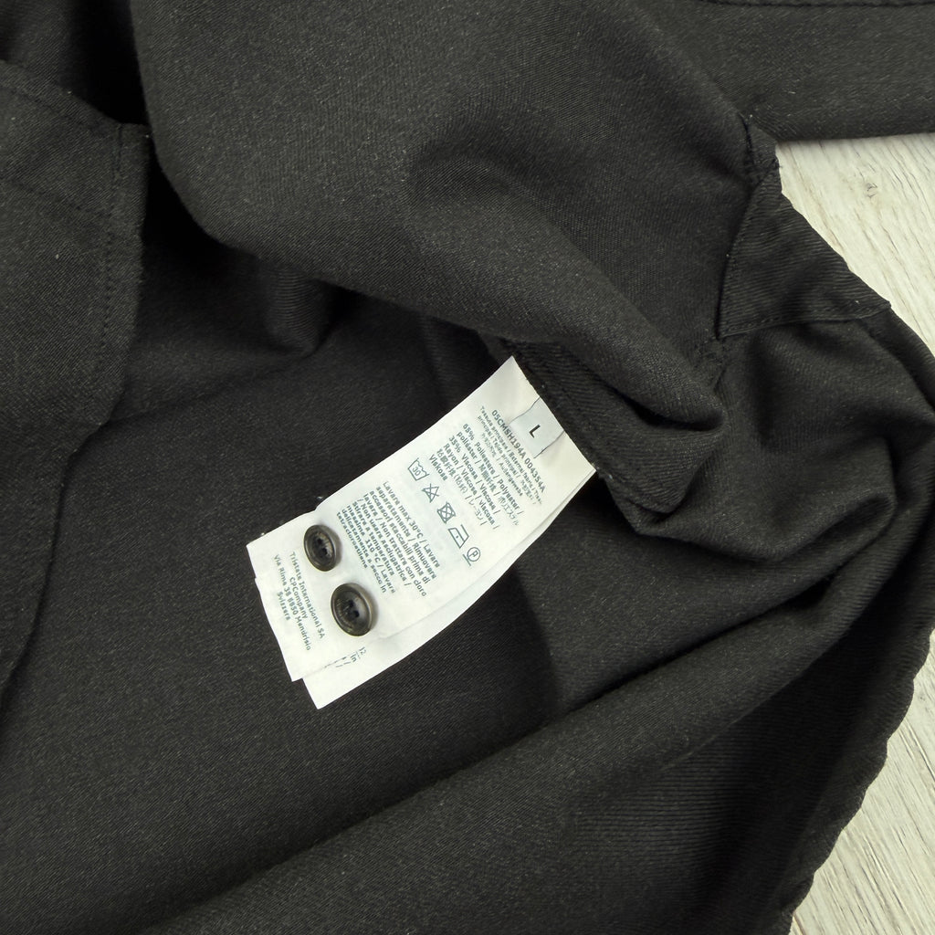 Cp Company Black Button-up Overshirt - Large