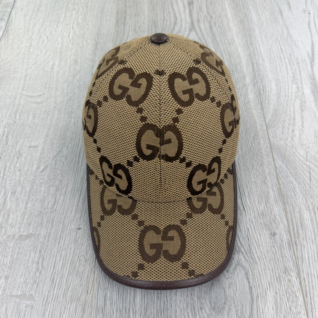 Gucci Women’s Beige GG Interlocking  Baseball Cap - Small