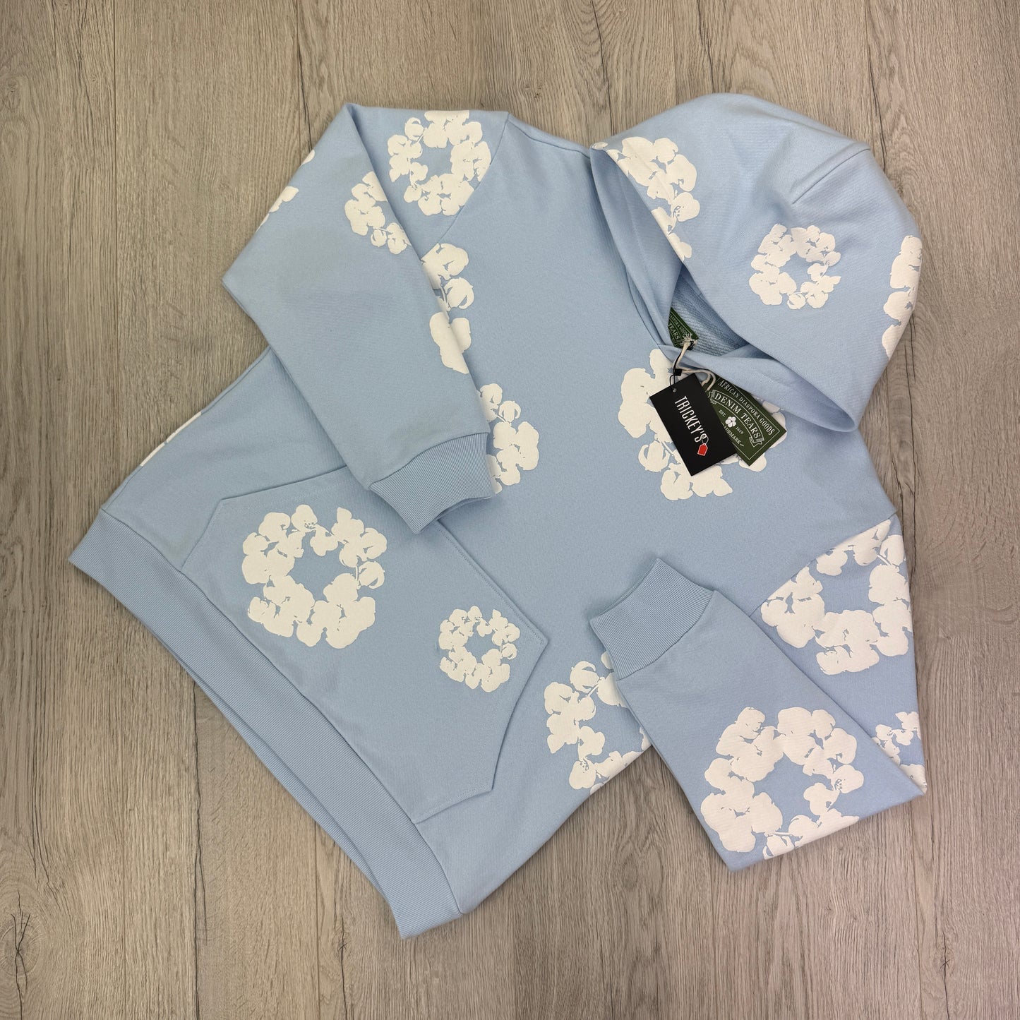 Denim Tears Baby Blue Pullover Hoodie