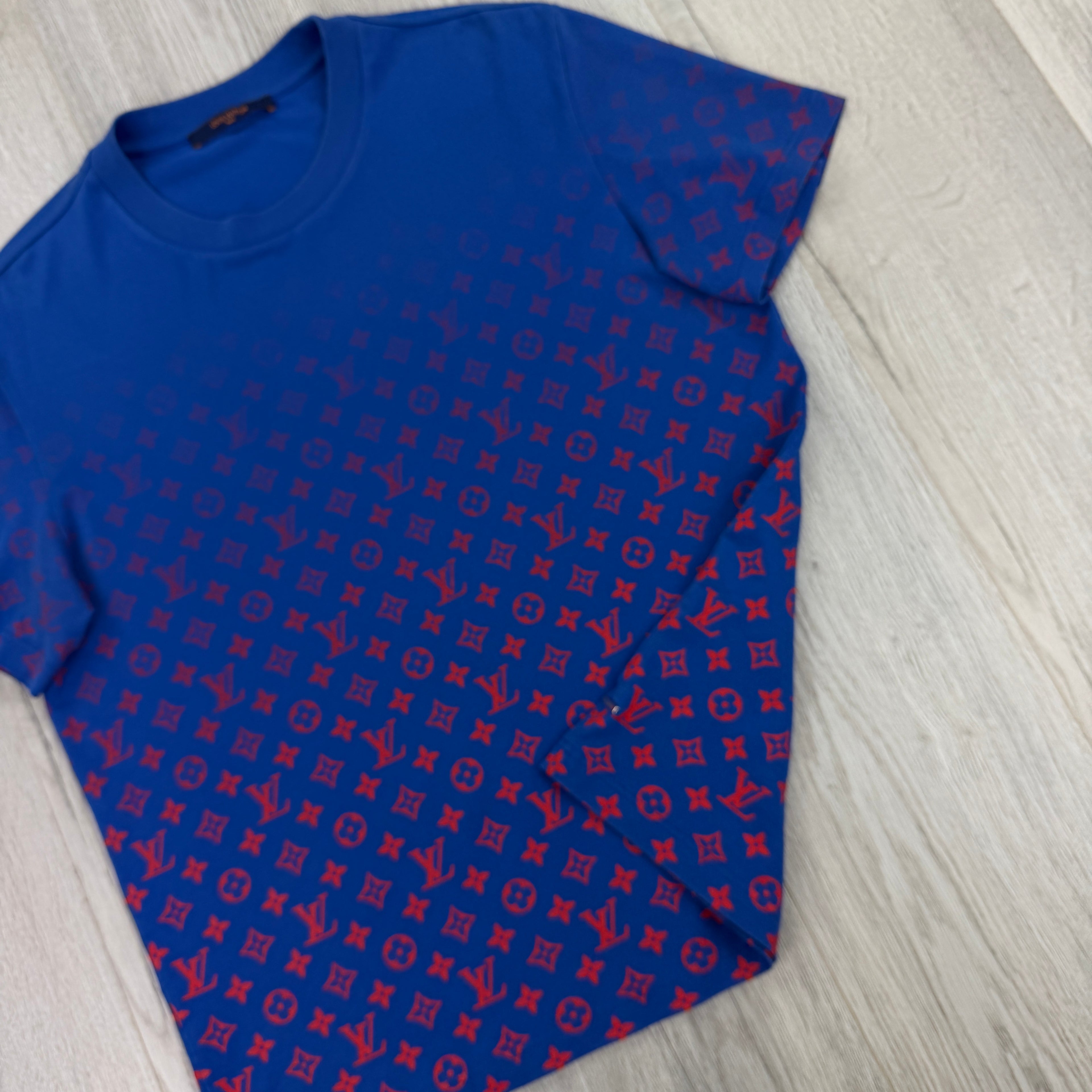 Louis Vuitton Men’s Blue & Red Gradient T-shirt