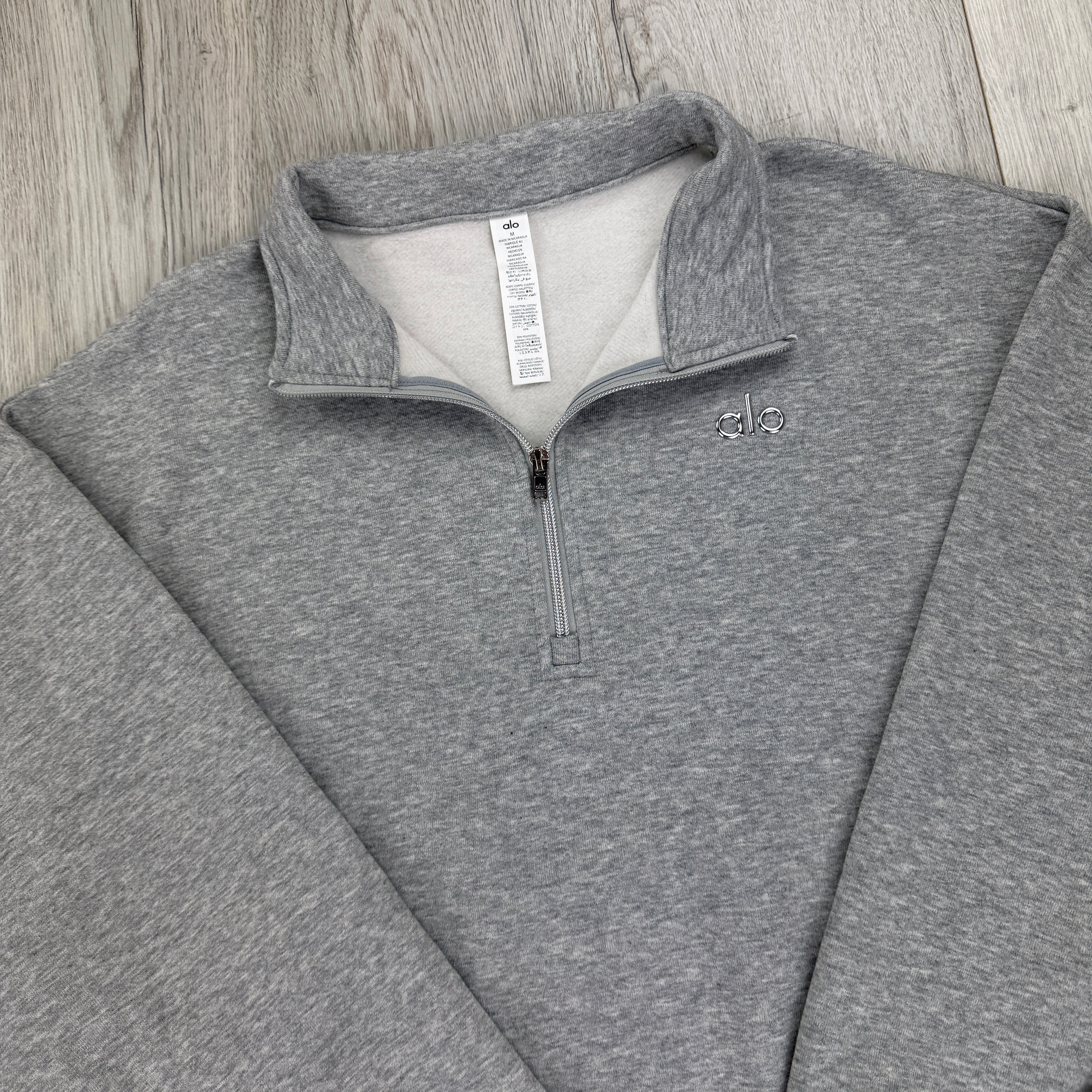 Alo Men’s Grey Full Tracksuit Relaxed Fit