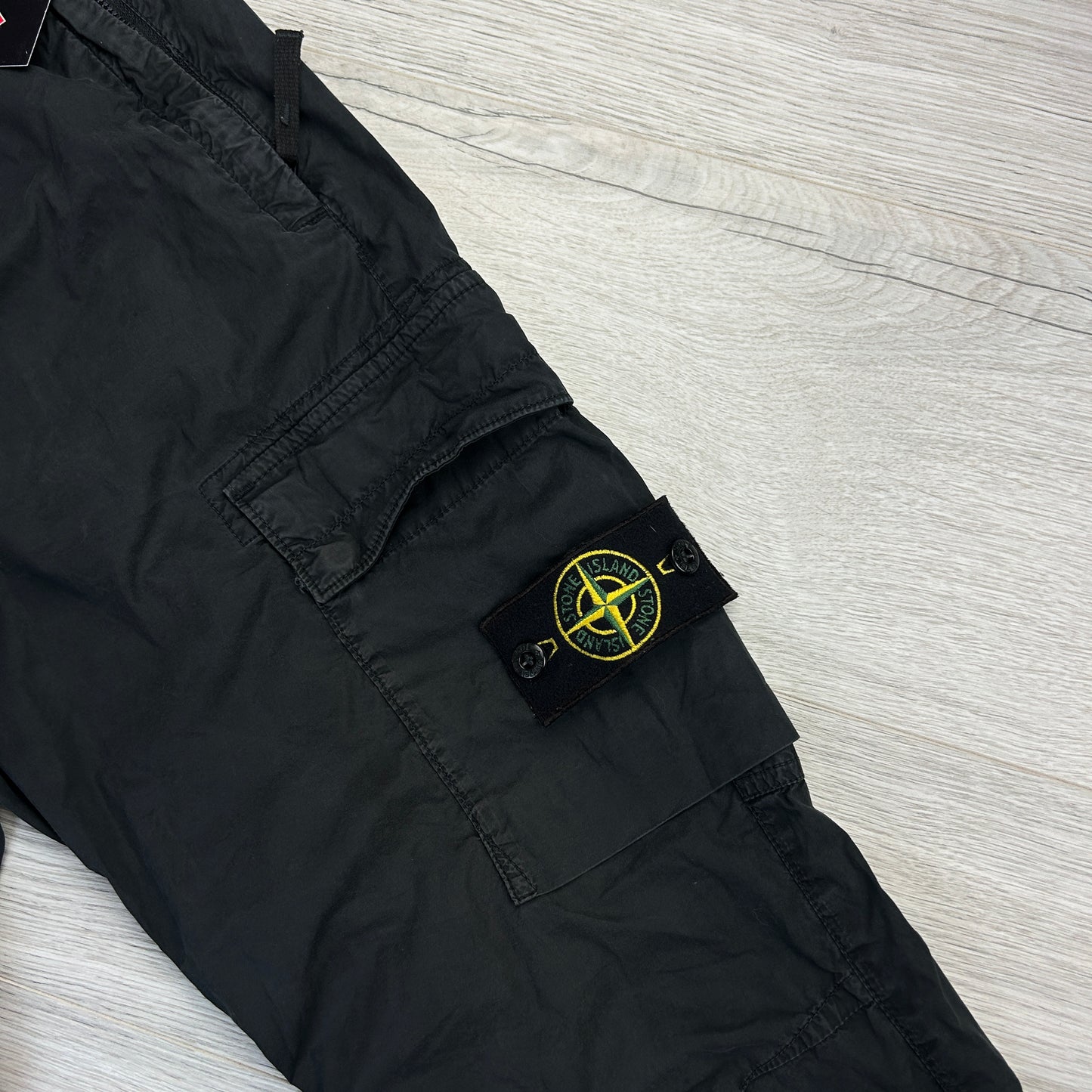 Stone Island Men’s Black Cargo Trousers