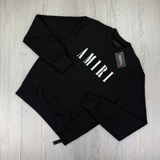 Amiri Men’s Black Crewneck Jumper