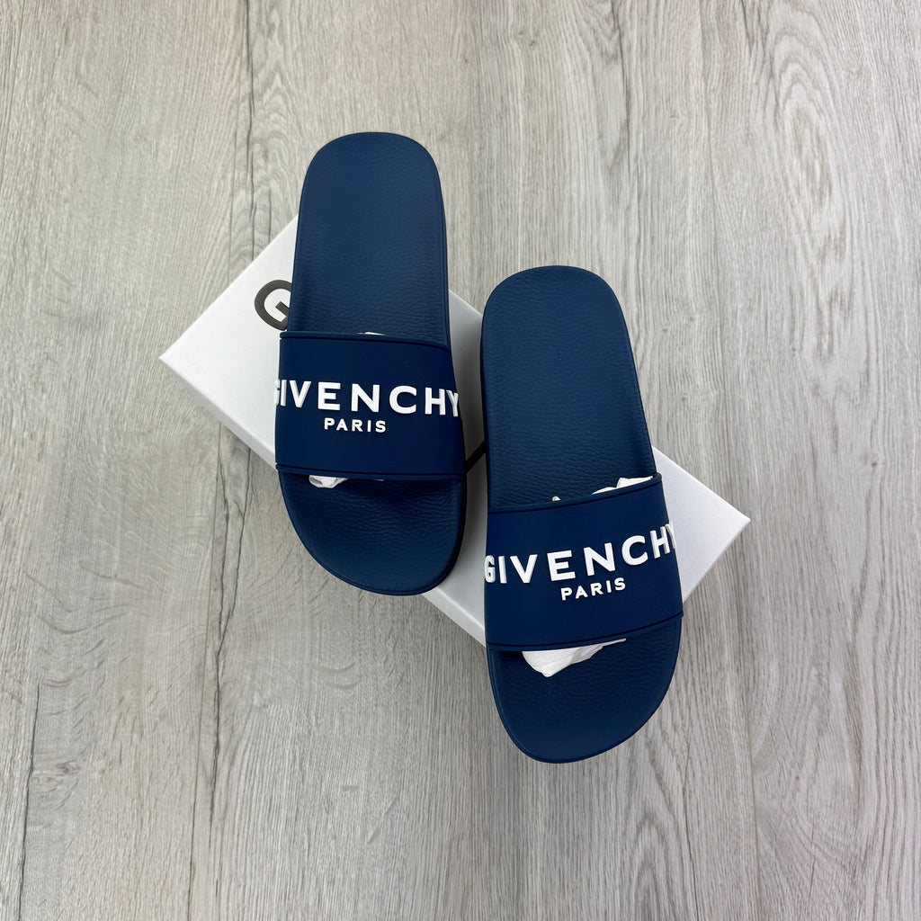 Givenchy Men’s Deep Blue Sliders