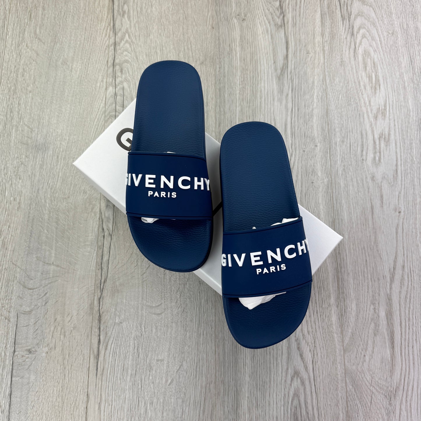 Givenchy Men’s Deep Blue Sliders