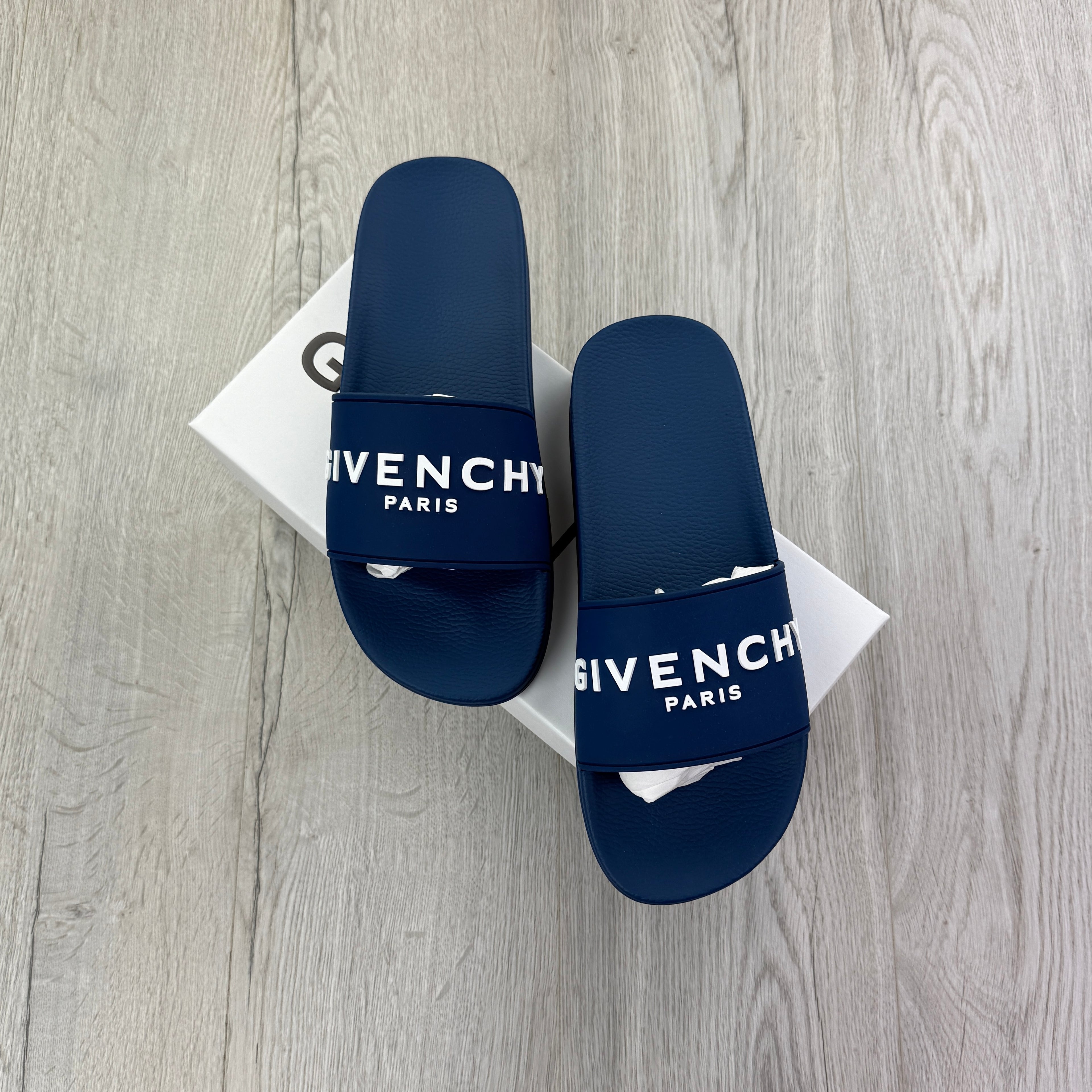 Givenchy Men’s Deep Blue Sliders
