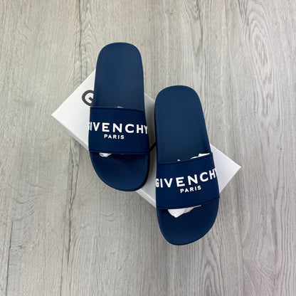Givenchy Men’s Deep Blue Sliders