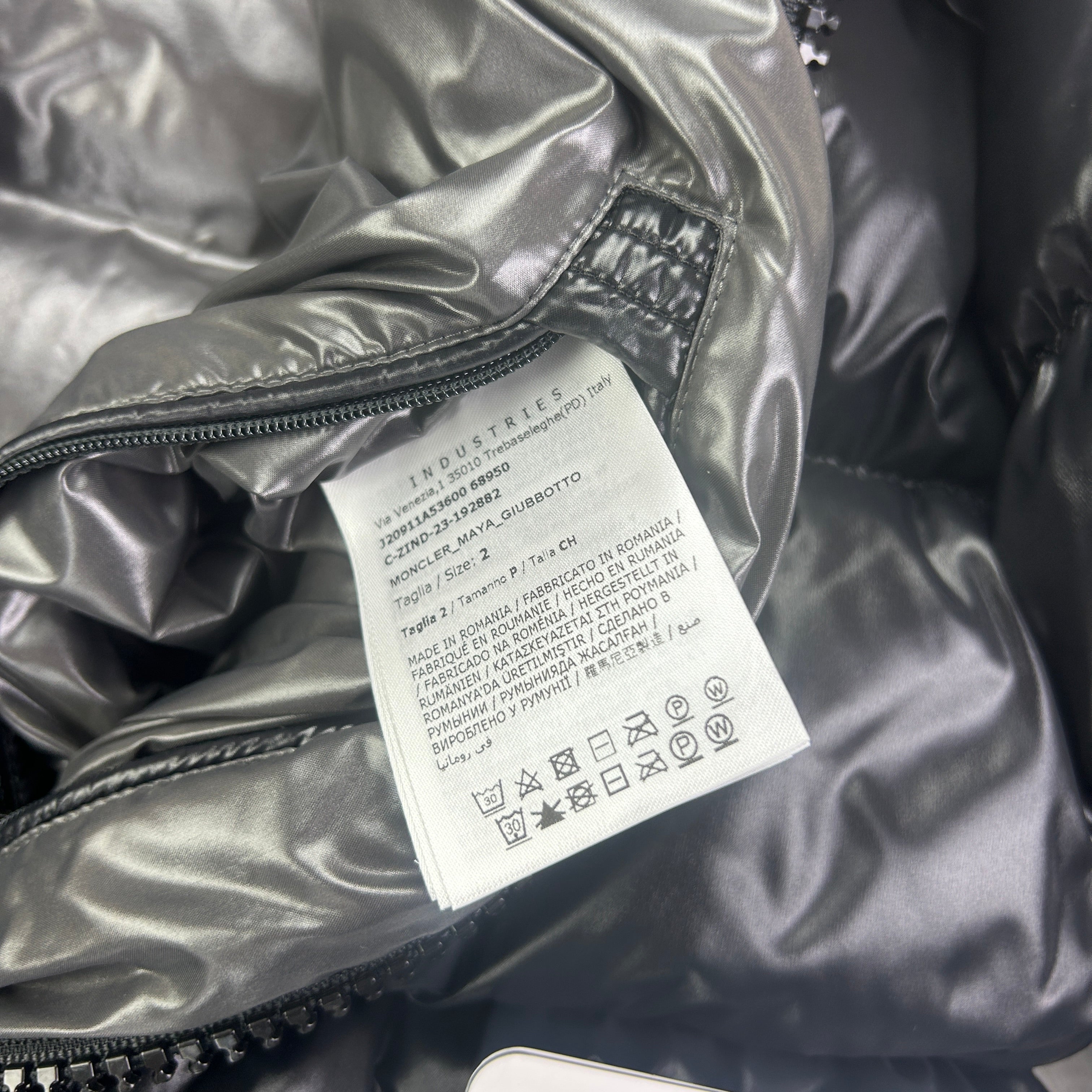 Moncler Men’s Maya Black Zip-up Down Jacket