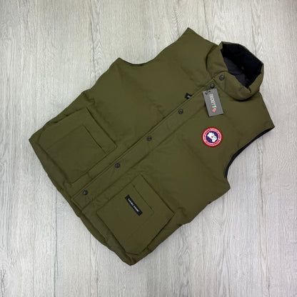 Canada Goose Men’s Khaki Freestyle Bodywarmer - Small