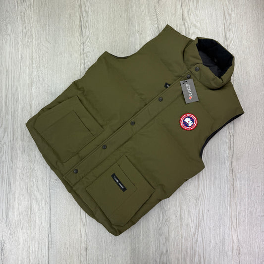 Canada Goose Men’s Khaki Freestyle Bodywarmer - Small