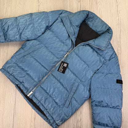 Dior Men’s Baby Blue Zip-up Oblique Down Jacket - 46