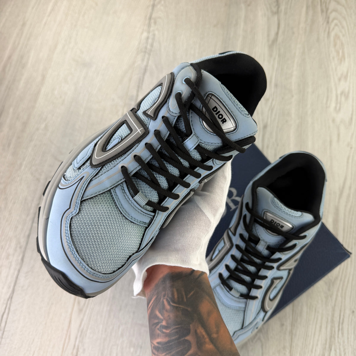 Dior B30 Men’s Baby Blue Runners - 44 (Uk 10)
