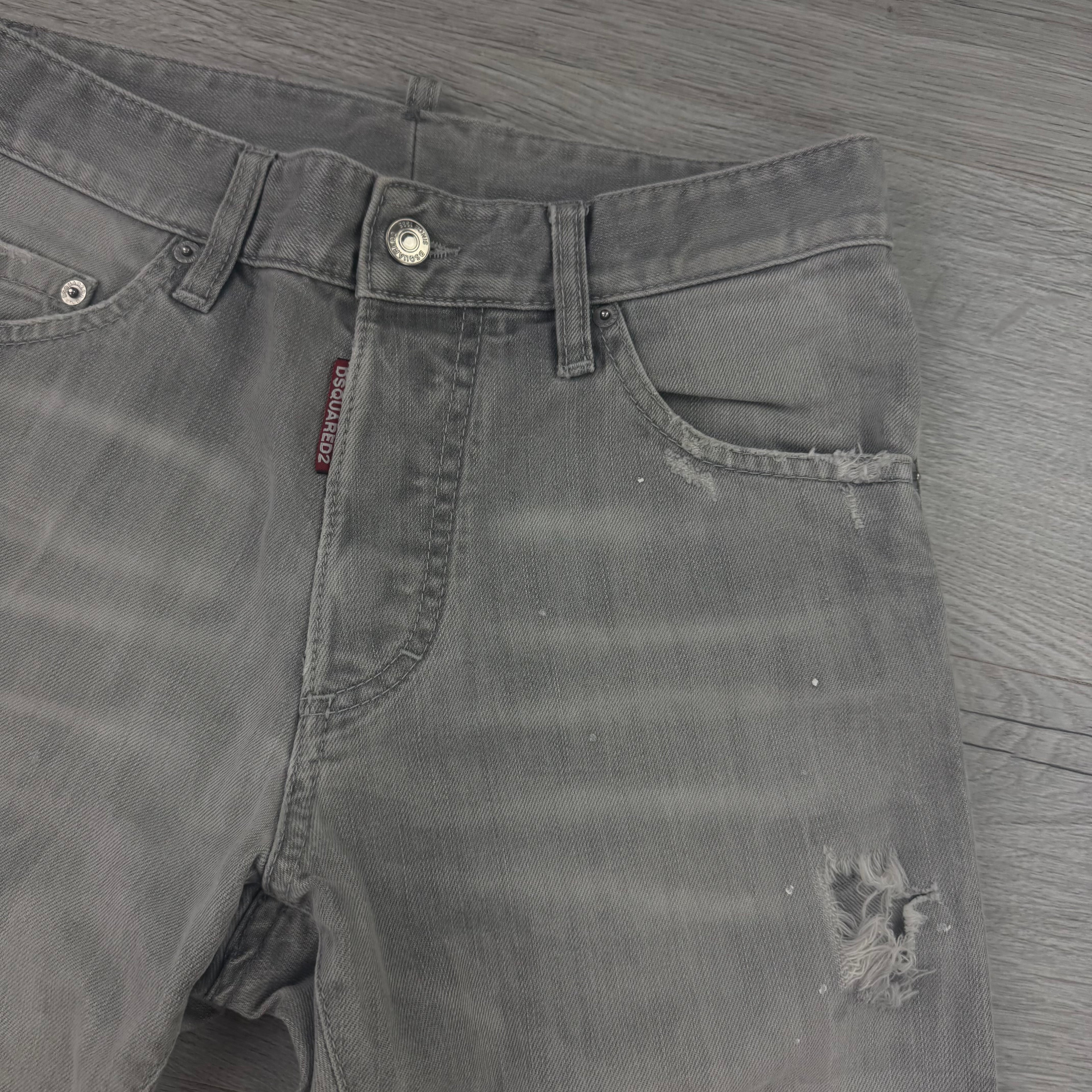 Dsquared2 Men’s Grey Distressed Jeans - 48 (Uk 32)