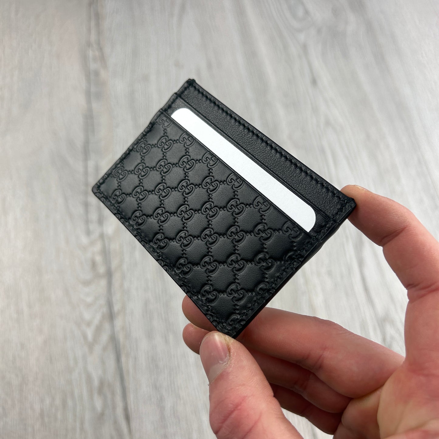 Gucci GG Interlocking Black Card Holder
