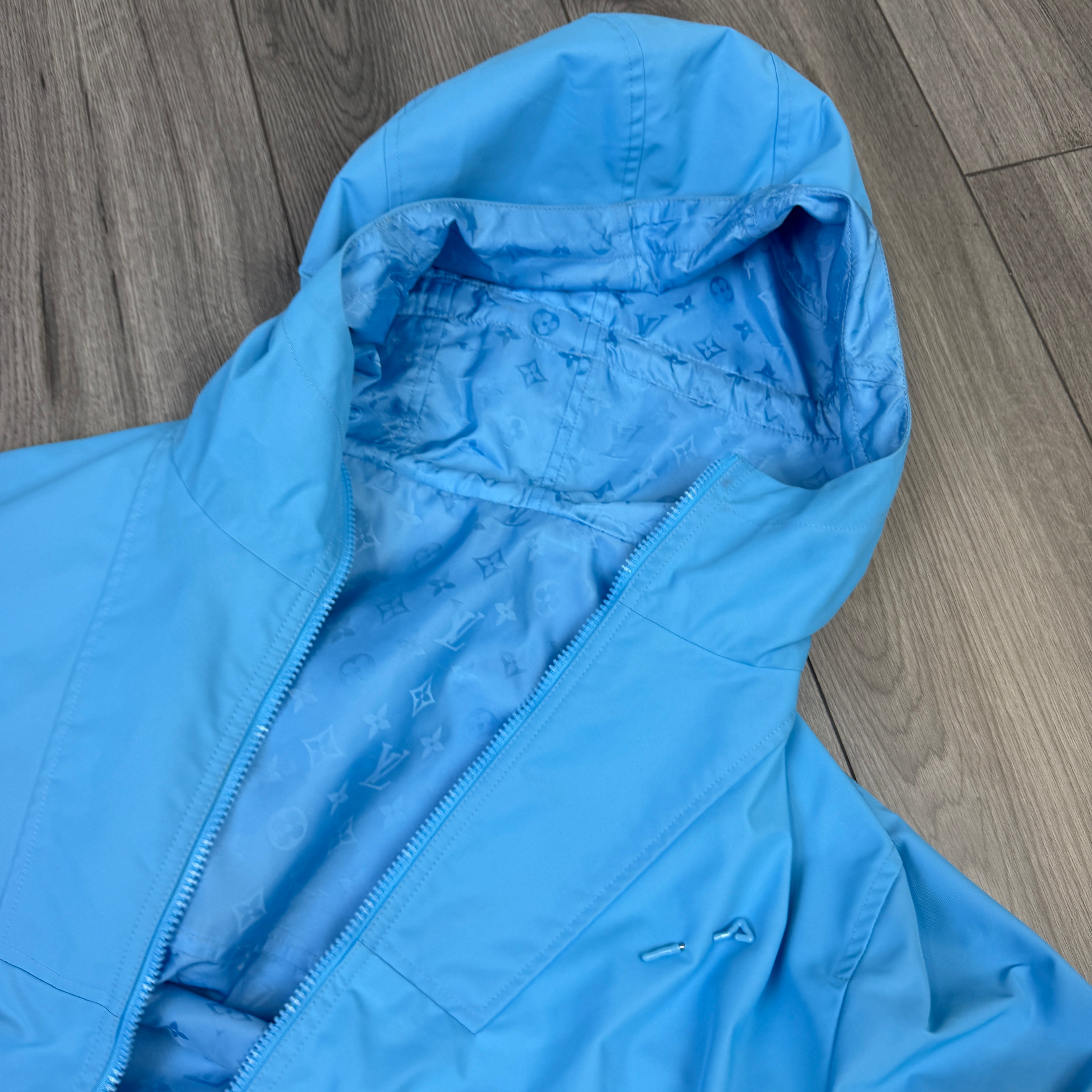 Louis Vuitton Men’s Monogram Reversible Blue Windbreaker Jacket - Size 50 (M/L)