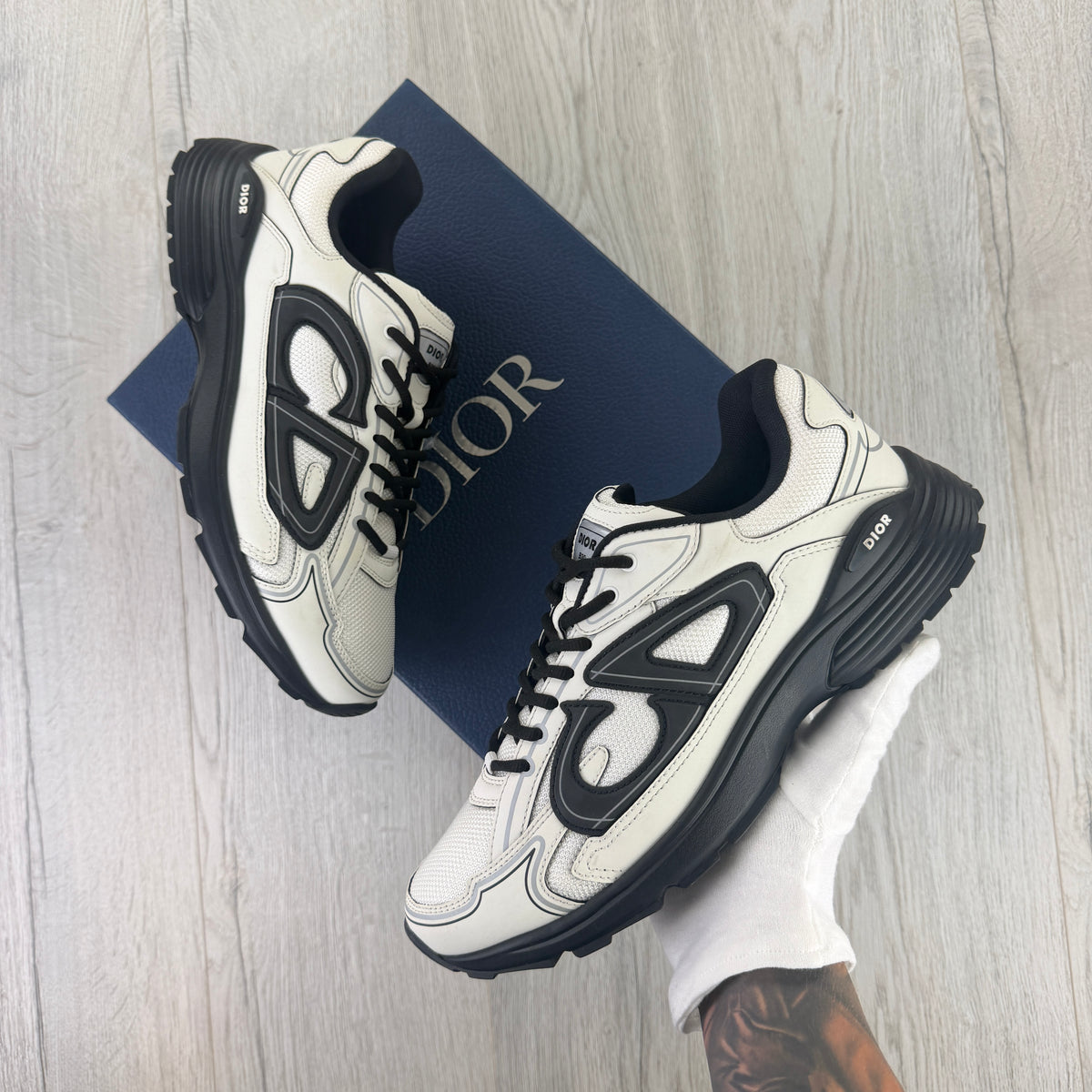 Dior B30 Men’s Black/White Trainers - 44 (Uk 10)