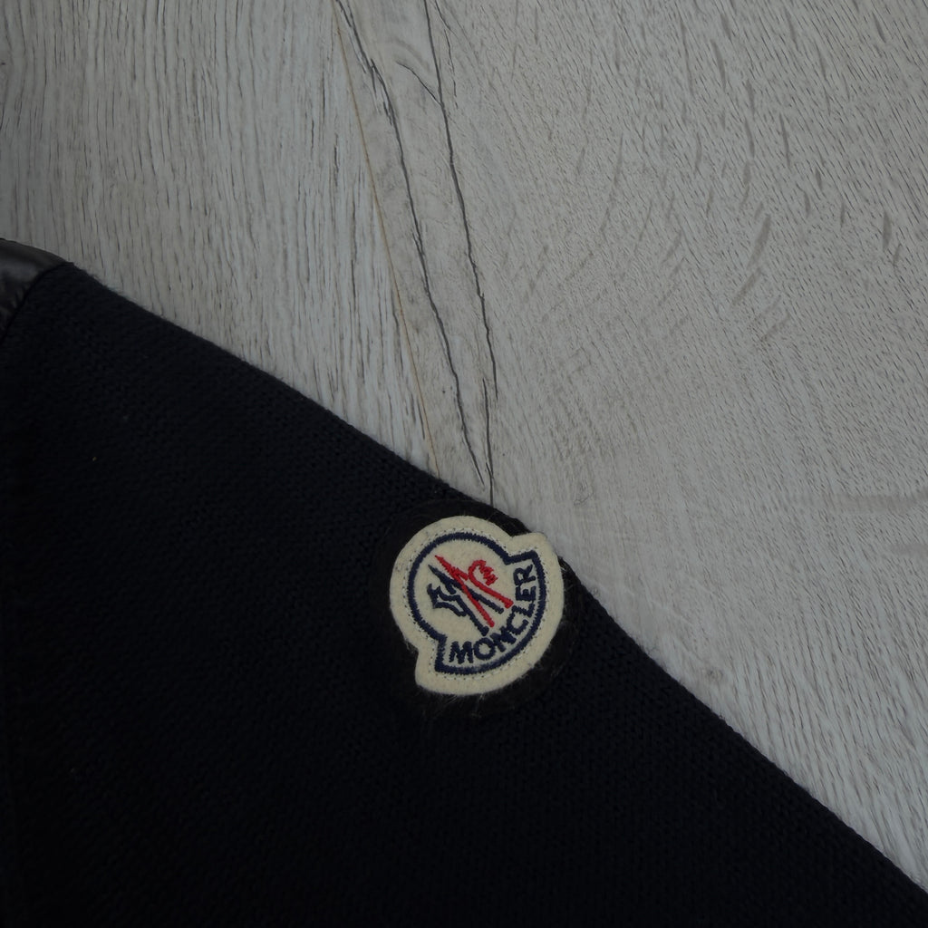 Moncler Men’s Black Tricot Cardigan - XL Slim