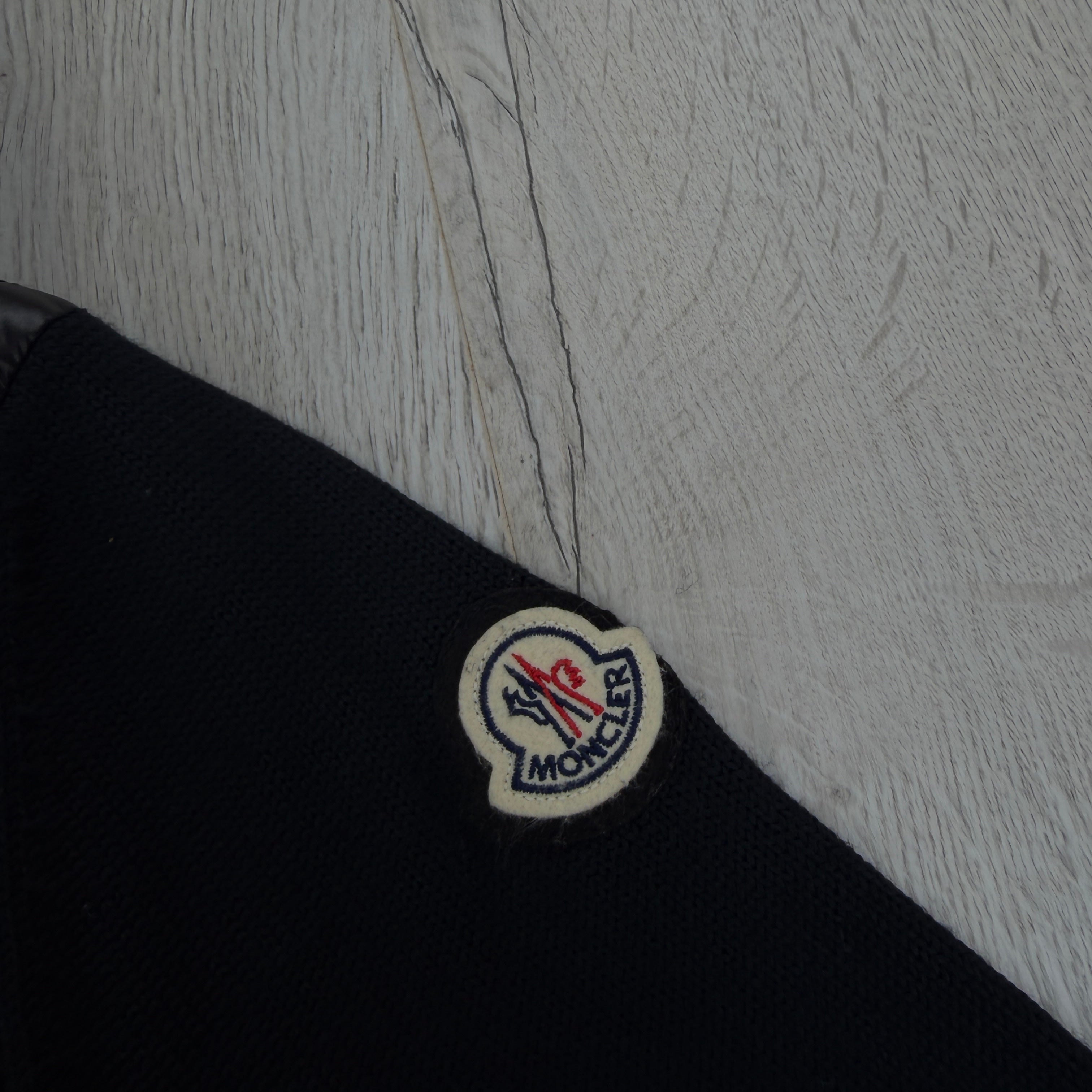Moncler Men’s Black Tricot Cardigan - XL Slim