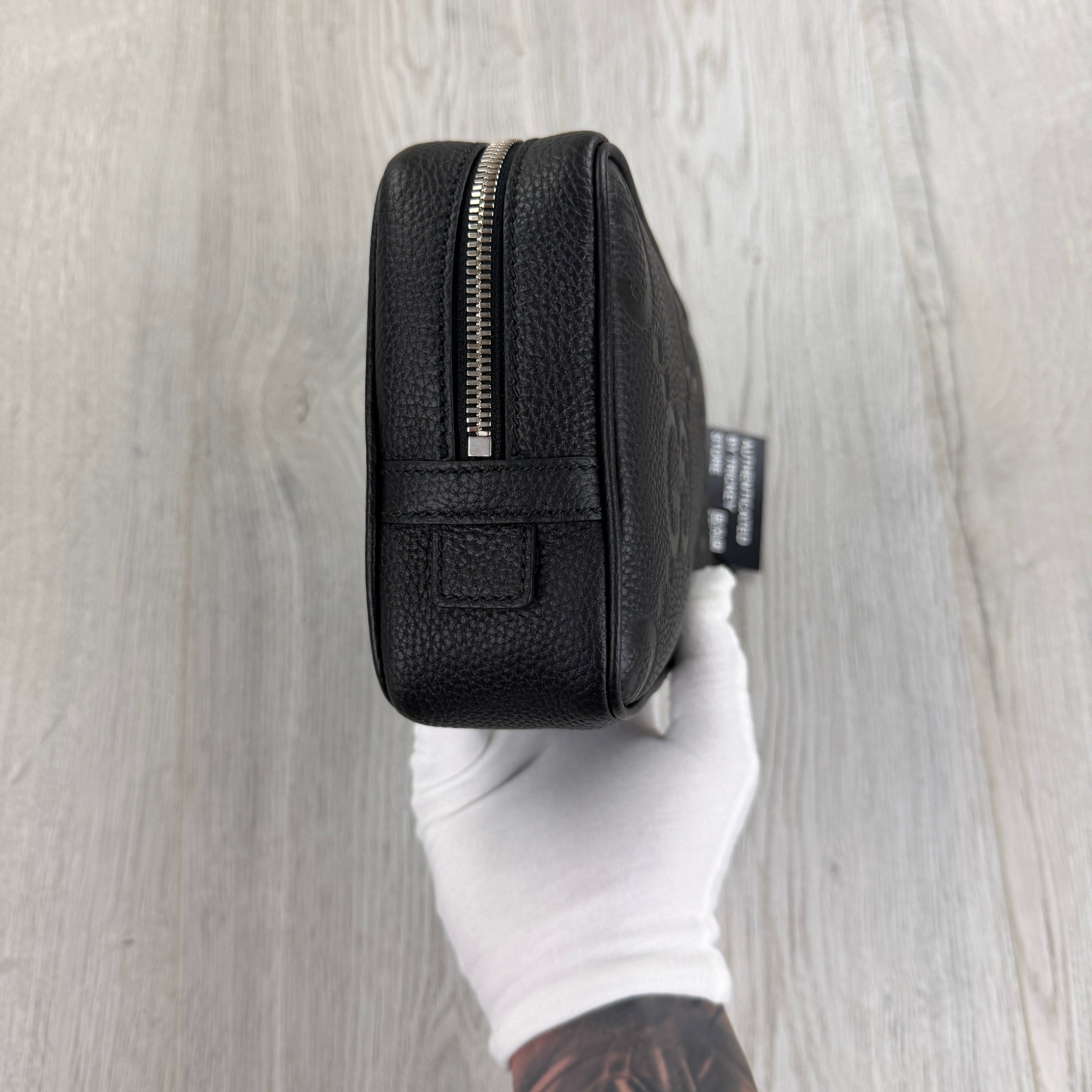 Gucci Jumbo GG Black Leather Travel Bag