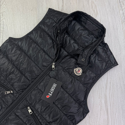Moncler Men’s Black GUI Down Gilet - Size 0