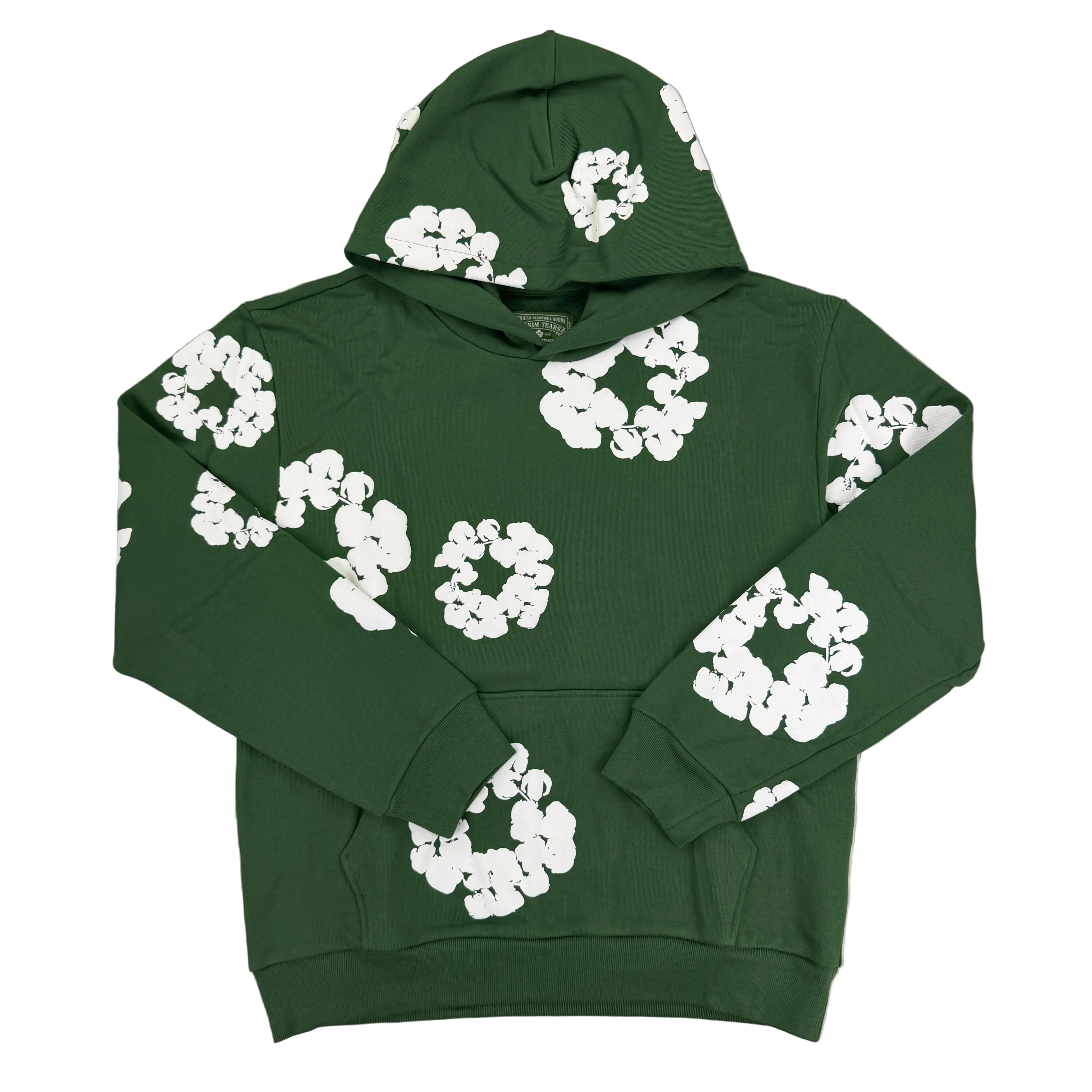 Denim Tears Green Pullover Hoodie