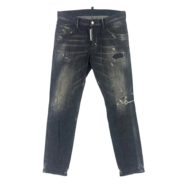 Dsquared2 Men’s Black Distressed Skater Jeans - 46 (Uk 30)