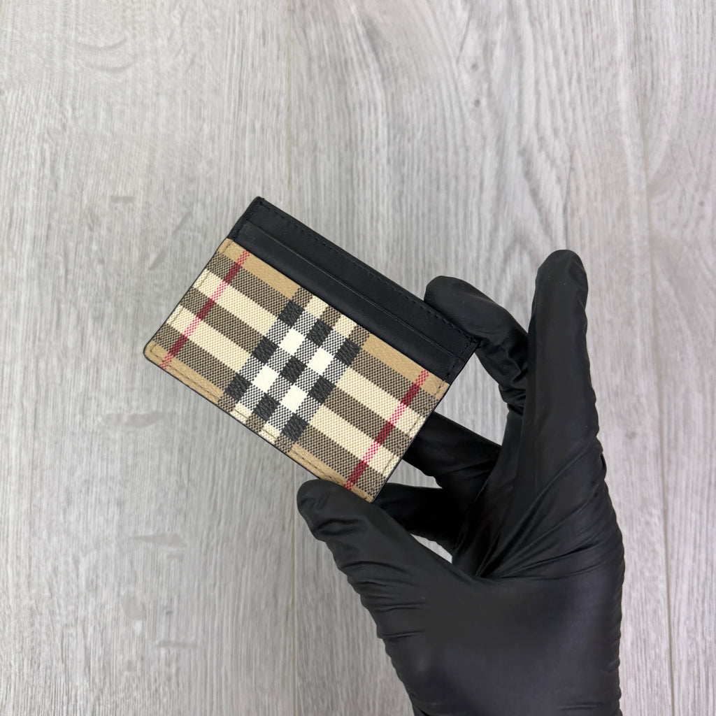 Burberry Vintage Check and Leather Card Case